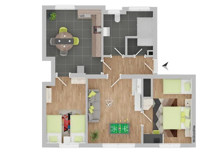 Zentrales 75qm Tischfussball & Komfort Apartmán Wuppertal